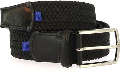 CL Blue Line Stretch Riem - Zwart