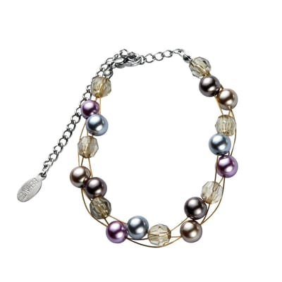 Behave - Armband - parels multikleur facet kralen - chic stijl - nikkelvrij