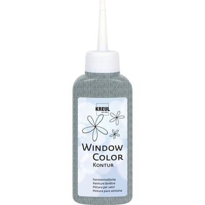 KREUL Window Color Contourkleur, 80 ml - Zilver
