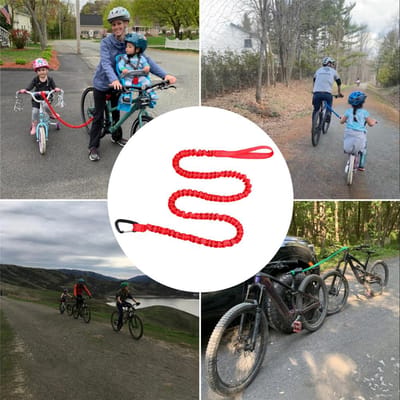 Sleepkabel Buiten Kinderen Volwassene MTB Elastische Riem voor Mountainbike Reflecterend Trektouw met