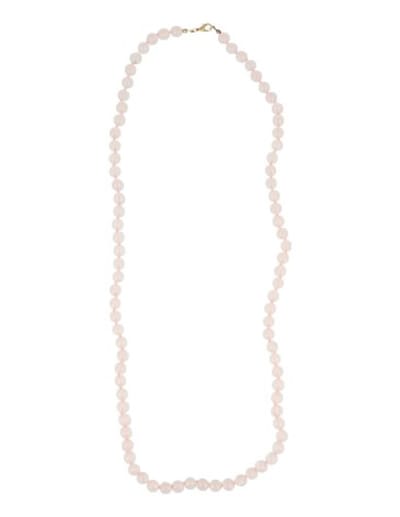 Roze kwarts 8mm kralen ketting 80 cm