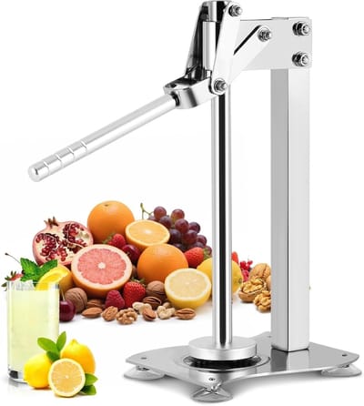 Citruspers - Sapcentrifuge Fruitpers - Sap Maken - Heavy Duty RVS - Tafelmodel - Zilver