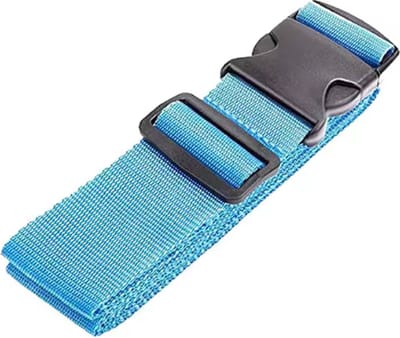 Scoby - Kofferriem - Bagageriem - Kofferspanband - Luggage Strap - 180cm - Nylon - Verstelbaar - Blauw - 2 Stuks
