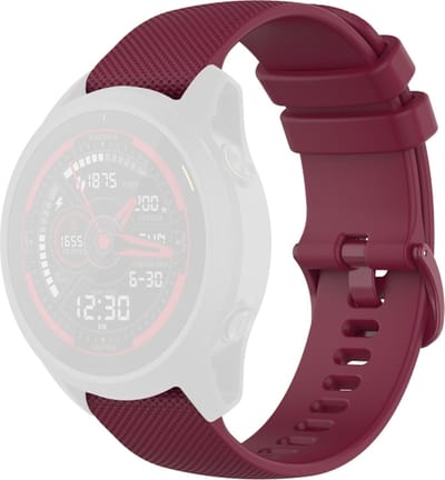 Siliconen bandje - geschikt voor Garmin Forerunner 745 - bordeauxrood