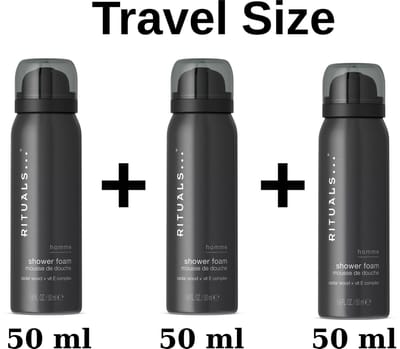 Rituals of Homme - Travel Shower Foam 50 ml x 3= 150 ml - Mini Doucheschuim