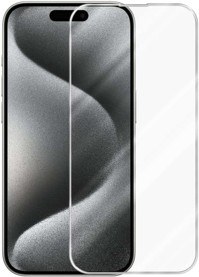Cadorabo Screenprotector geschikt voor Apple iPhone 15 PRO - Pantser film Beschermende film in KRISTALHELDER Geharde (Tempered) display beschermglas in 9H hardheid met 3D Touch