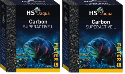 HS-aqua - Carbon Superactive L - Hoogwaardige Actieve Kool - Inhoud: 1 Liter - 2 stuks