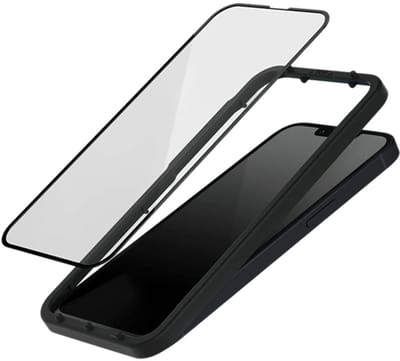 Rhinoshield, Screenprotector geschikt voor iPhone 13 / 14 - 3D Anti-Shock & Anti-Blue Light (Flexible), Transparant