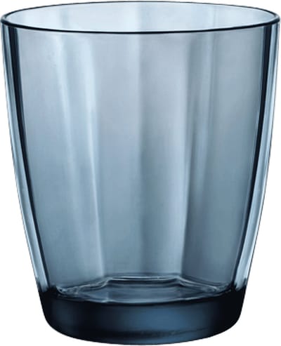 Bormioli Rocco Pulsar Tumblers 30 cl / 300 ml Blauw | Set van 6 Stuks | Drinkglazen voor Water, Sap en Frisdrank | Glas | Vaatwasserbestendig