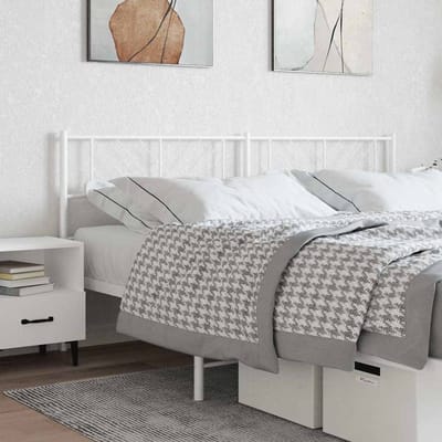 vidaXL - Vervangend - hoofdbord - 200 - cm - metaal - wit