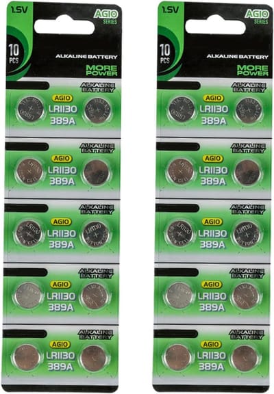 Knoopcelbatterijen - Kleine batterijen - Elektronica voeden - Alkaline technologie - 116 x 31 mm