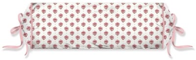 Pip Studio Jaipur Flower Roll Cushion Sierkussen - 22 x 70 cm cm - Licht roze