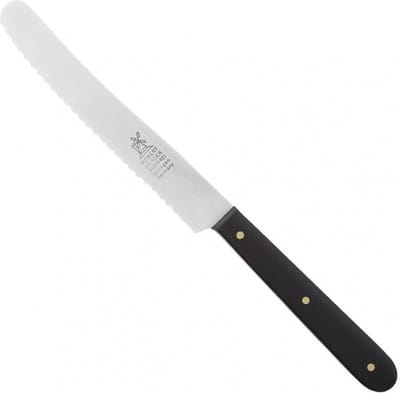 Robert Herder POM Ontbijtmes / Tafelmes met Kartel - RVS - Lemmet 12 cm - Zwart