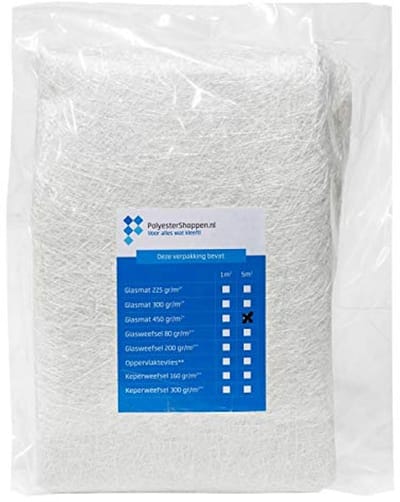 Glasvezelmat voor Polyesterhars | 5 m2 | 450 gr/m2 | Ideaal voor Zwembaden en Vijvers