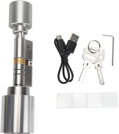 Dailygoods- Vingerafdrukcilinderslot Snelle Toegang - Slim Slot Voordeur - Keyless Entry - Energie-efficiënt - Meervoudige Ontgrendelingsmethoden - Anti-interferentie