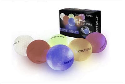 Golfballen LED golfbal gloeiende bal is geschikt voor competitie 6 PCS