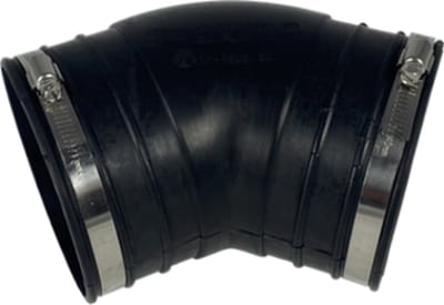 Air Aqua Flexibele rubber bocht (45°) 160mm