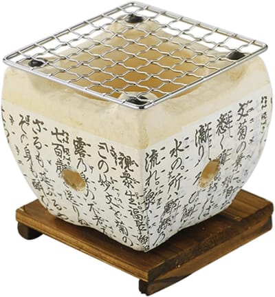 Draagbare Kookpot - Houtskool Oven - Buiten Koken - Multifunctioneel Gebruik - 12x12x10 cm - Zwart