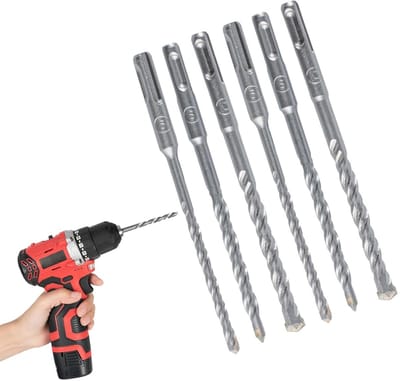 Boorboren Set - Metaalboren Steenboor - Gaten Boren - Dubbele Spiraalgroef - 6 Delig 160mm - Metaal