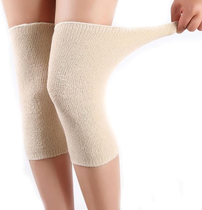 Kniebeschermers - Kniekousen Gewrichtswarmer - Dansen Beschermen - Antislip Ontwerp - 1 Paar - Zwart