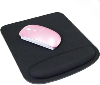 Knaak Ergonomische Muismat - Vierkant Design - Met Polssteun - 23x11x4 cm - Comfortabel Werken
