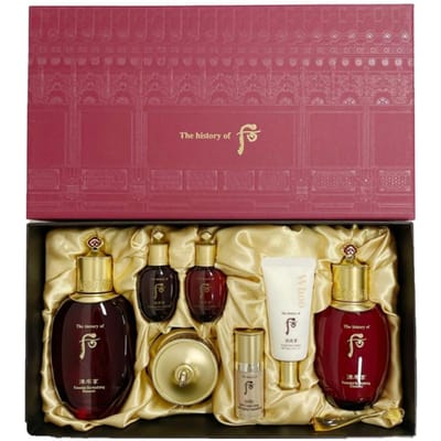 De geschiedenis van Whoo Jinyulhyang Jinyul speciale set van 3 (Balancer+Emulsie+Cream) *Geschenk willekeurig pink