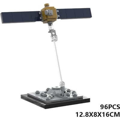 Ruimte Serie DART Bouwstenen Satelliet Sonde Voertuig Modelbouwkit Educatief STEM Speelgoed voor Kinderen black