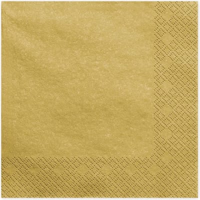 Metallic Gouden Servetten 20 stuks