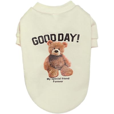 Hondenkleding voor Kleine Middelgrote Honden Schattig Berenpatroon Huisdier Kat Vest Poedel Yorkshire Chihuahua Schnauzer Kleine Honden Kleding 2XL
