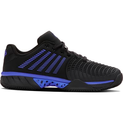 K-Swiss Express Light 3 Clay Heren Tennisschoen - Zwart/Blauw - Gravel - Heren Tennisschoen - Maat 41.5