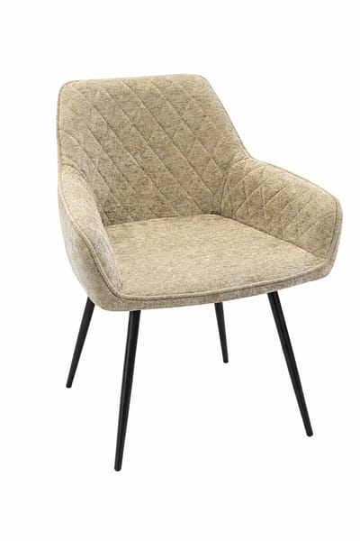 TeakOne - Barca - Set van 2 - Teracotta, grijs, Donker grijs - Comfortabele stoel voor eetkamer of keuken