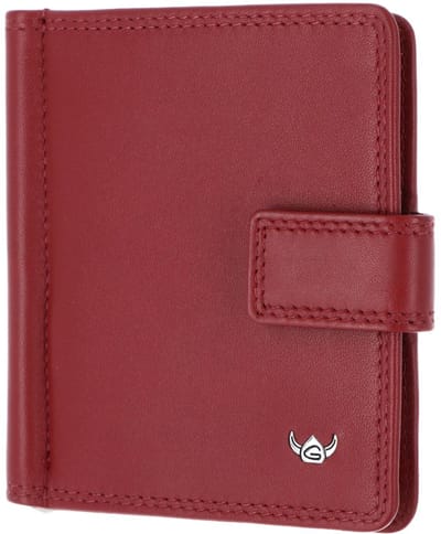 Golden Head Leren kaarthoes geldclip Polo RFID Protect Clip-Scheintasche 1906 Rot donkerrood