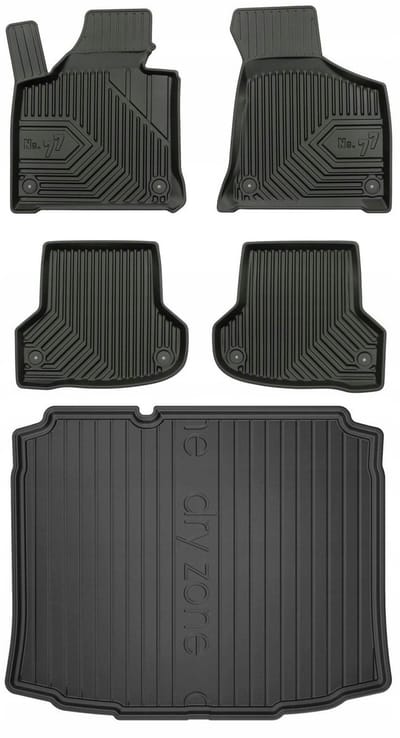FROGUM Line 77 & DryZone – Automatten en Kofferbakmat – Audi A3 8P 3-deurs 2003-2013 – Perfecte Pasvorm – Geurloos TPE
