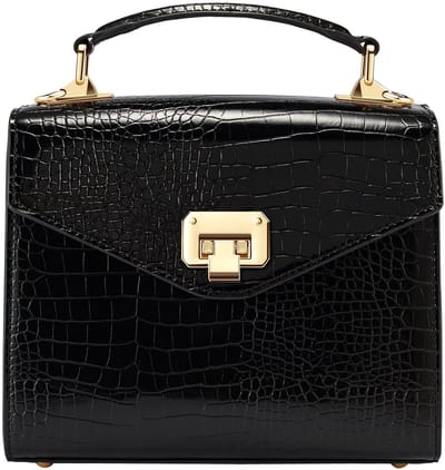 Victoria Hyde "Duchess" - Tas - Hand Of Schoudertas - Gesp Voorop - Dames - Shopper - Schoudertas - Damentas - PU leren werktas schoudertas voor werk school - Handtassen - Zwart