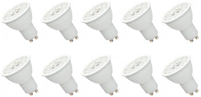 Spectrum LED Lamp GU10 230V 6W - 550 Lumen - 3000/4000/6000K CCT - Instelbare kleurtemperatuur - Energiezuinig - 10 stuks