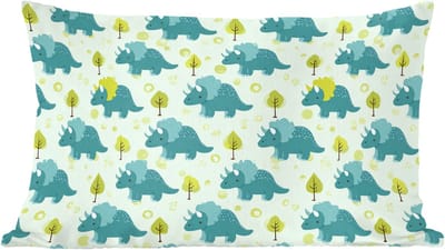 Sierkussens - Kussentjes Woonkamer - 60x40 cm - Triceratop - Blauw - Stippen - Boompjes