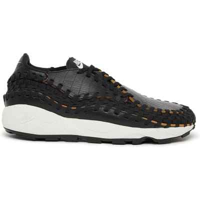 Nike Air Footscape Woven Zwart Croco Dames Sneakers Bleek-Ivoor Woestijn-Oker FQ8129-010 38.5 black