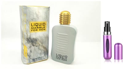 Omerta - Liquid Marble for Men - Eau de Toilette - 100 ml inclusief hervulbare tasverstuiver (willekeurige kleur)