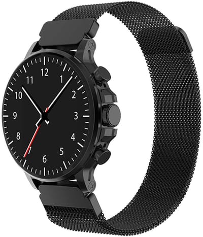 Bigben Connected, Universele Milanese-band voor smartwatches, 22 mm, Zwart