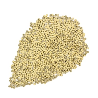 Siliconen, gevoerd, nano-ringen, micro-links, kralen voor haarverlengingen (blond)