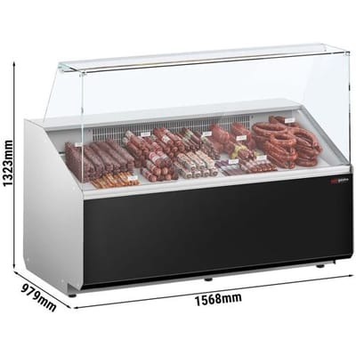 GGM Gastro Kühltheke - 1600mm - Frontblende Schwarz