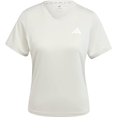 Adidas Train Essentials 3 Stripes Workout T-shirt Met Korte Mouwen Beige XS Vrouw