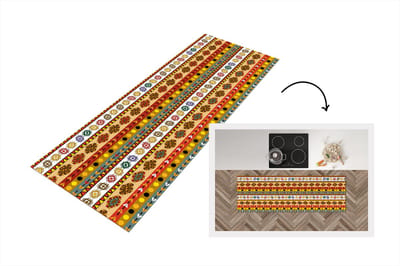 Keukenloper - Loper keuken - Maya - Patroon - Latijns Amerika - 150x50 cm - Keukenloper vinyl