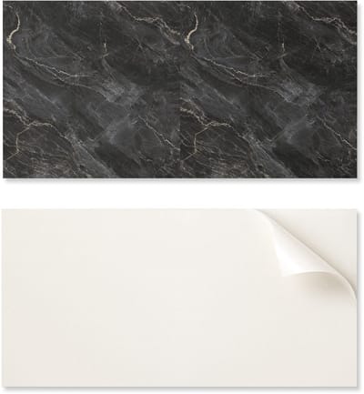 Zelfklevende vinylvloer met print 100x50 cm Elegant marmer met aderen