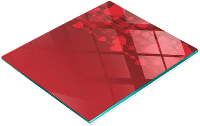 Gehard multifunctioneel decoratief bord van glas voor Valentijnsdag, 60x52 cm