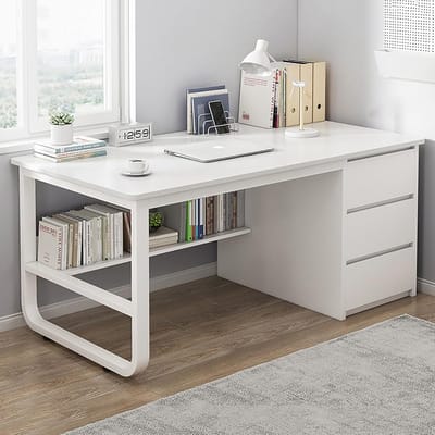 Bureau Met Lades - Werkplek - Thuiswerken - Krasbestendig Waterdicht - 100x48x75cm
