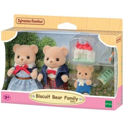 Sylvanian Families 5851 Familie Biscuit beer- extra fluffy zacht