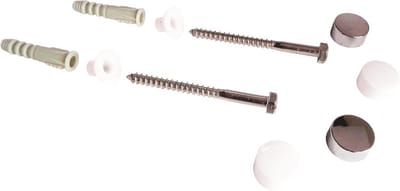 WC- en bidetbevestiging 6 x 70 mm pluggen + cabochons - eenvoudig te installeren
