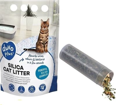 Kattenbakvulling - Silica - 6 x 5 Liter - incl catnip