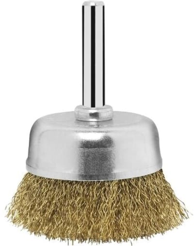 Bosch - Komstaalborstel voor boormachines - gegolfde draad, vermessingd, 50 mm 50 mm, 0,2 mm, 4500 o.p.m.